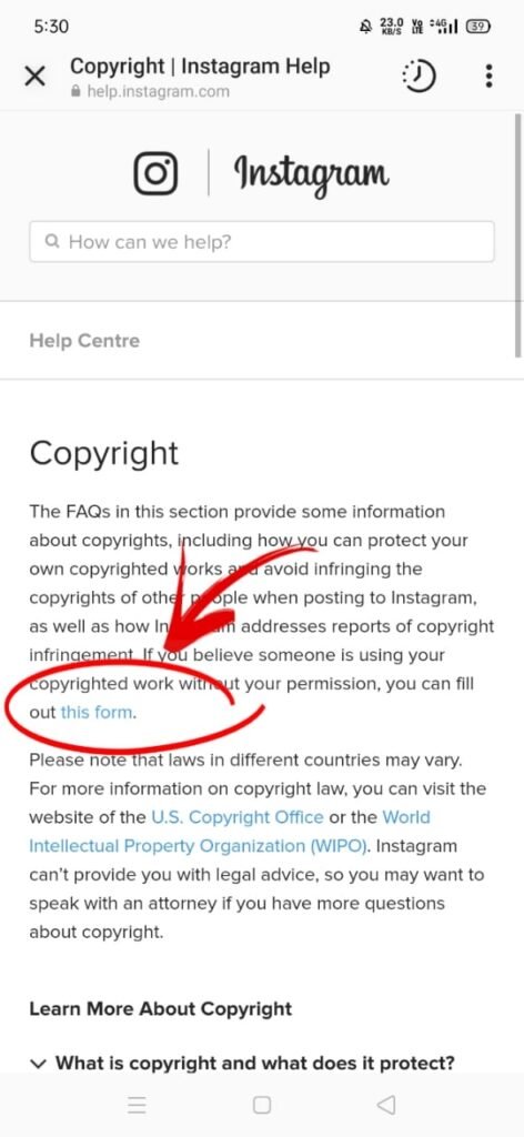 How to Report Copyright Infringement on Instagram