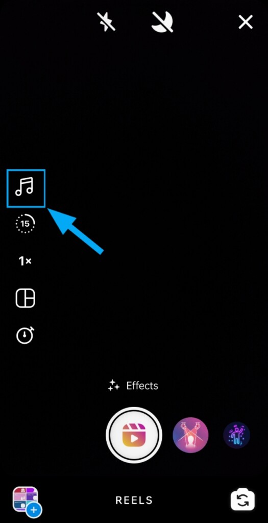 Tap the 'Music' icon on top, from the left list of icons.