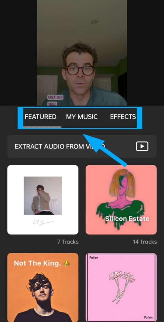 Choose any music you want to add to your video. Inshot app