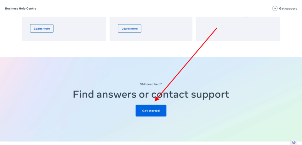 facebook support contact