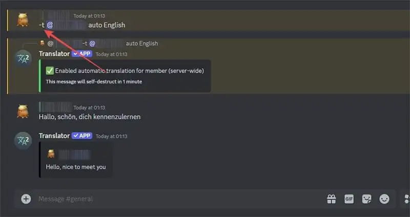 Translate Messages on Discord 